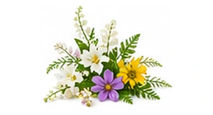 Nuty leśnych kwiatów