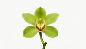 Zielona orchidea