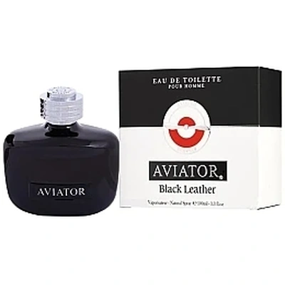 Paris Bleu Aviator Black Leather